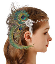 1920s Headpiece Feather Hair