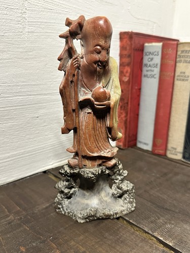 Antique chinese soapstone - soapstone, shou