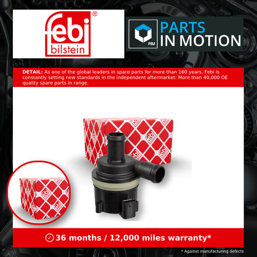 Water pump for parking - for, heater