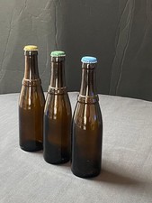 WESTVLETEREN BELGIUM BEER BOTTLES, TRAPPIST, 3 bottlepack, caps no. 12, 8, blond