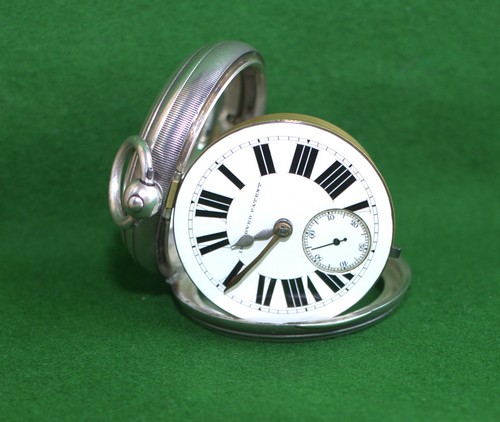 Antique silver open face fusee - antique,