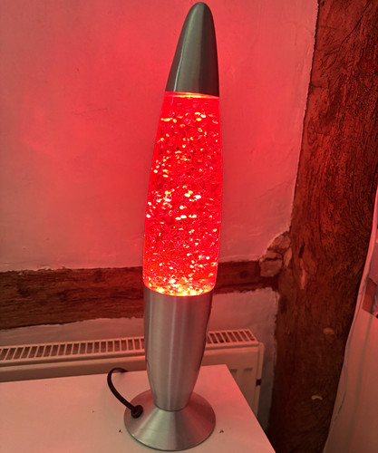 Red glitter lava - red,