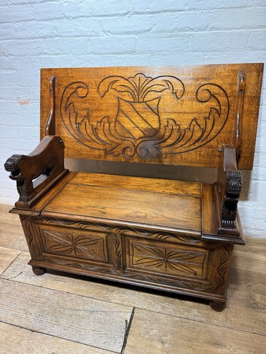 Antique oak monks - oak, storage