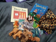 Dear zoo and noah's arc Story Sack Eyfs Teaching Resource with felt story tellin