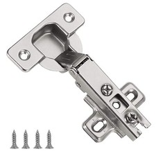 Furniware 16 Pcs Slide-on 35mm Kitchen Cabinet Wardrobe Door Hinge,110 Degree Se