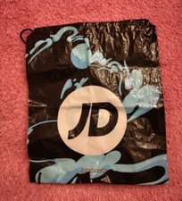 1  BLACK /BLUE  JD STANDARD  SPORTS DUFFLE DRAWSTRING GYM BAG USED COLLECTABLE