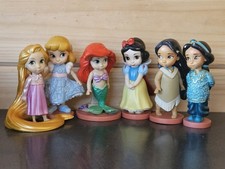 Disney Store Princess Mini Animator Toddler 3” Dolls Figures Collectibles x6