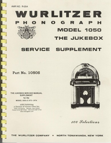 Wurlitzer model 1050 - model, 1050/7500