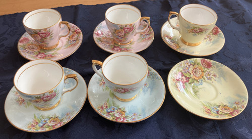 Antique windsor bone china - 5,