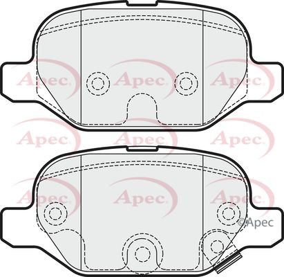 Apec rear brake pad - apec,
