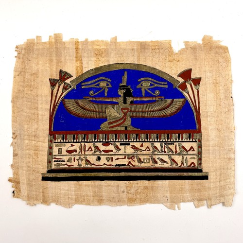 Egyptian papyrus hand painted - papyrus,