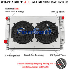 4 Row Radiator+Shroud+Fan For
