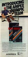 ADVERT for AMPEX Beta & VHS Video Cassette Tapes 1980 Ice Hockey Print Ad 722D