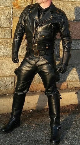Men real leather breeches - men's, /
