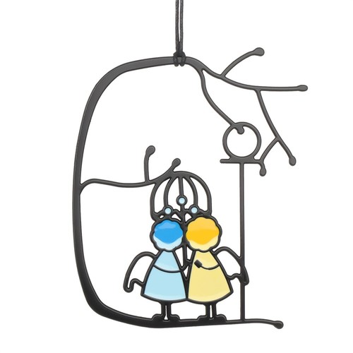 Angel couple love pendant sun - angel,