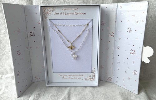 Set silver gold necklace - set, 3