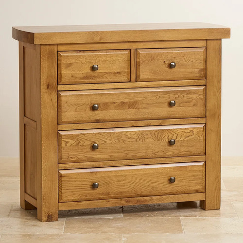 Hercules oak chest drawers - drawers,