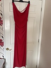 LONG JESSICA WRIGHT DRESS -10- RED PERFECT CHRISTMAS DRESS! 