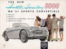 THE NEW AUSTIN HEALEY 3000 MK.III SPORTS CONVERTIBLE BROCHURE, PUB No.2035/G.