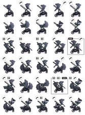 Icandy Orange Double/twin Buggy Pram Set