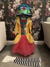 girls fancy dress age 11-12 Years Disney Mad Hatter Alice In Wonderland