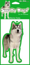 Siberian Husky Dog - 4 x Smelly Dogs Car Air Fresheners, individually wrapped