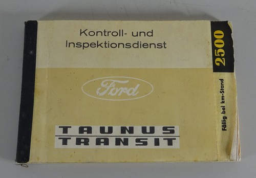 Service booklet ford taunus - service,