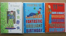 Happy 11th Birthday Boy Cards. Multiple designs. Select one card. 