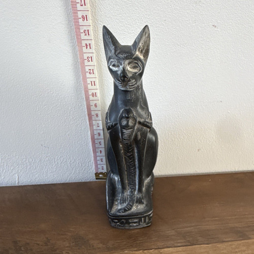 Egyptian bastet seated cat - egyptian,