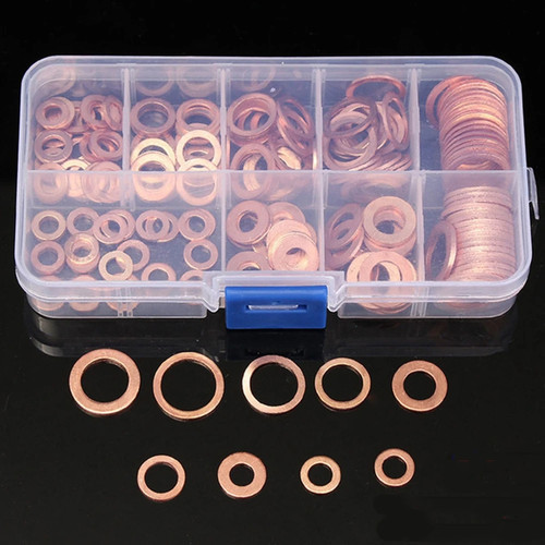 Copper washer gasket - gasket, set