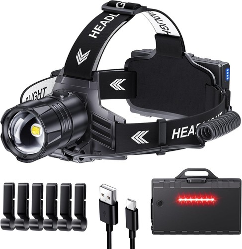 Head torch rechargeable super - head, rechargeable,super