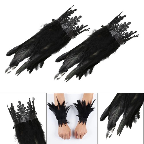 Fashion black feather choker - fashion,