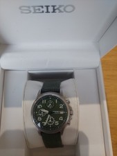 RARE Sieko Military Chronograph Green 