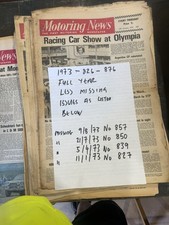Motoring News Newspapers -1973