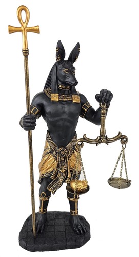 Egyptian anubis statue - 5/8",