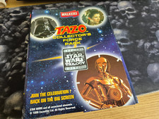 Vintage 1996 Walkers Tazo Star Wars Trilogy Force Pack Collectors Album & Tazos