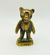 Vintage Solid Brass Rupert the Bear Figurine - Height 5.5cm