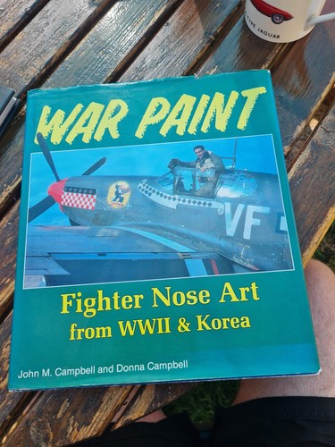 War paint fighter nose art - war,