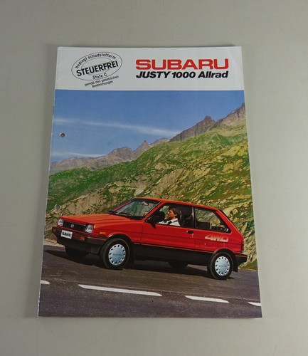 Brochure subaru justy - brochure/brochure,