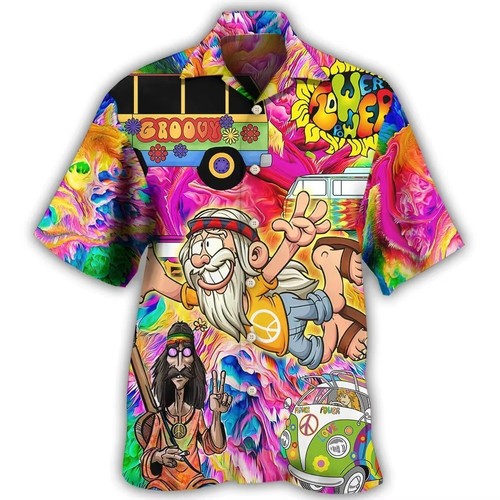 Mens button down hippie - mens,