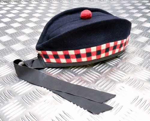 Glengarry hat triple diced - glengarry,