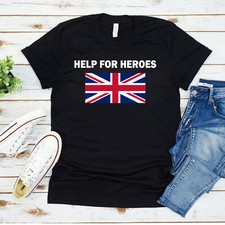 Help For Heroes Mens T Shirt VE DAY Celebration Flag Kids Boys Tee Top Xmas