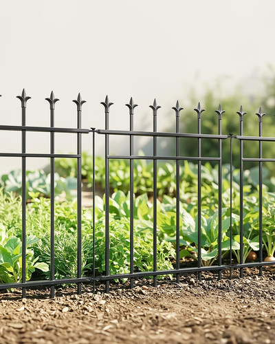 Metal garden fence - garden, panels