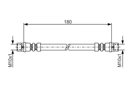 Flexible brake hose 987 - 987, 476