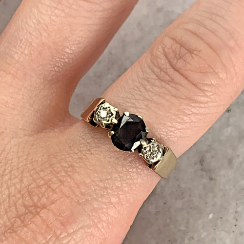 Gold sapphire diamond - 9,