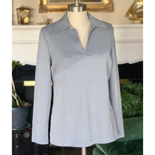 Vintage 70s knit blue - 70s, white