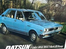 The Datsun Violet Range Car Sales Info Brochure 1978