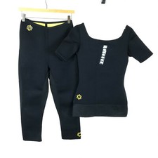 NWT Womens Size XS Zaggora Workout Weight Loss Slimming Top and Capri Pants