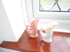 Lenox x 2 lot horn of life cornucopia peach & cream 5 in high 5 in round VGC