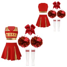 UK Girl Cheerleading Uniform Performance Costume Cheer Leader Cosplay Outfits